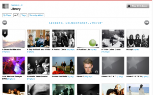 Library u novoj Last.fm beti